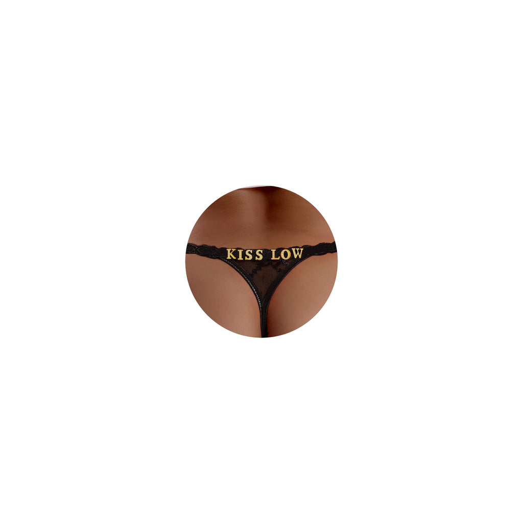 Sexy Underwear for Women Lace Panties Sexy Thong with Funny Rhinestone Letters for Couple Gifts
