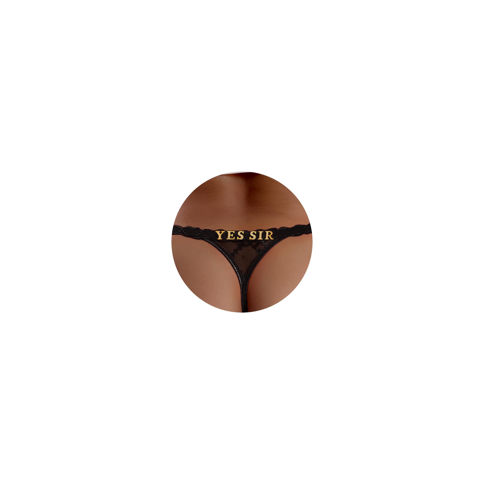 Sexy Underwear for Women Lace Panties Sexy Thong with Funny Rhinestone Letters for Couple Gifts