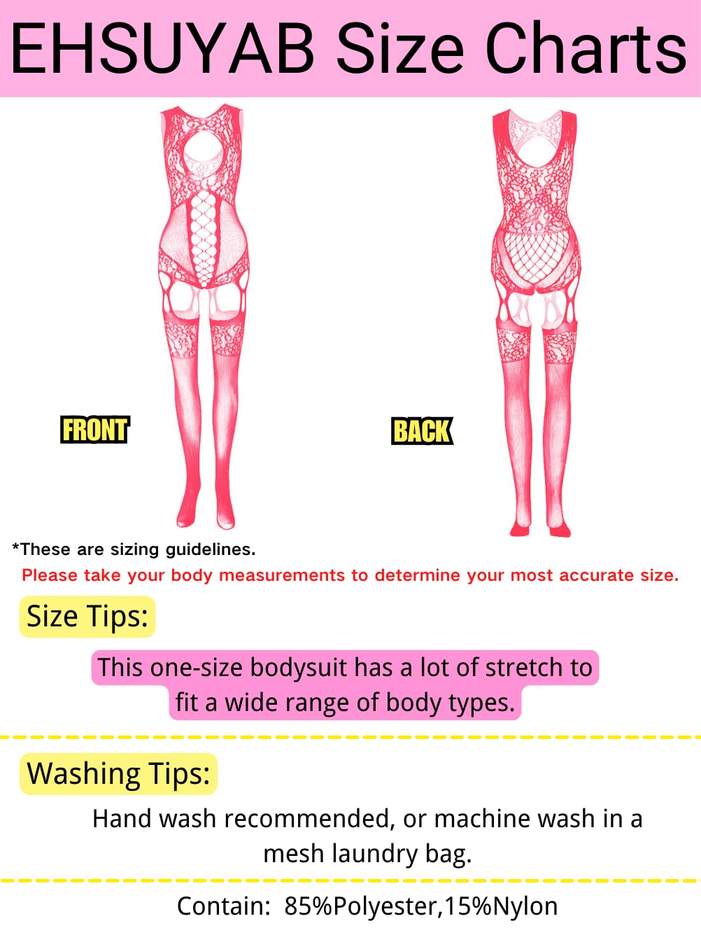 EHSUYAB Women Body Stockings Sexy, Exotic Dancer Fishnets Lingerie Glow Party, Fishnet Bodysuit Rave Outfits Club Plus Size