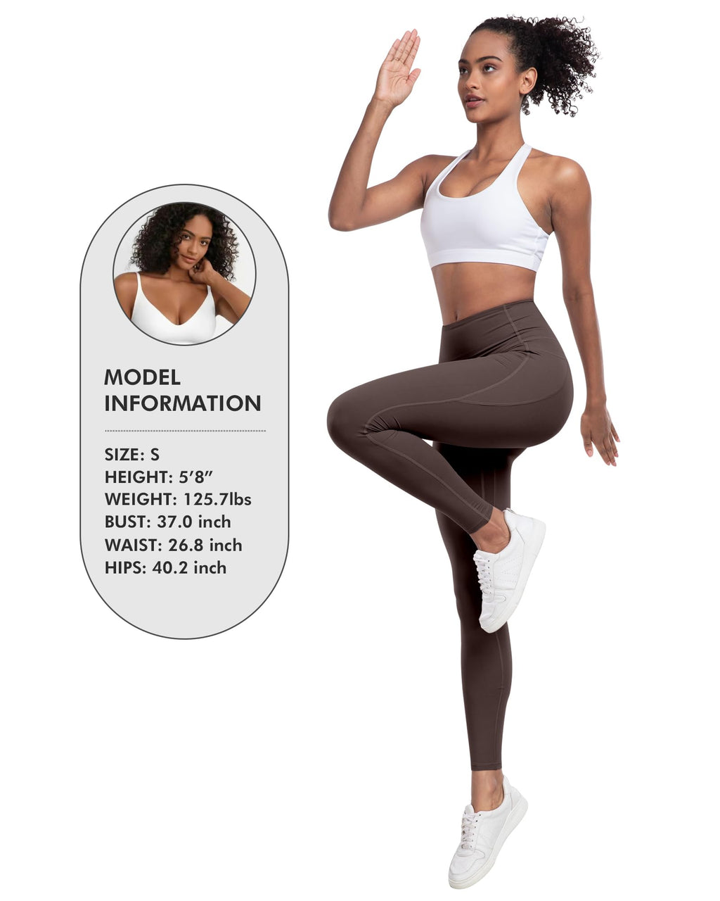 LZYVOO Leggings with Pockets for Women, 6 Packs Soft High Waisted Tummy Control Workout Yoga Pants