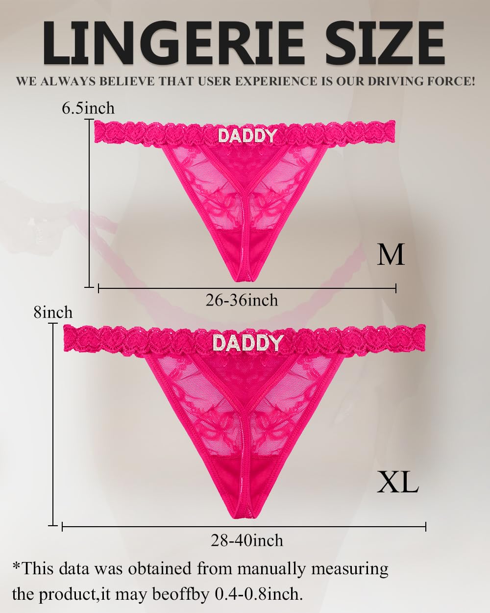 Sexy Underwear for Women Lace Panties Sexy Thong with Funny Rhinestone Letters for Couple Gifts