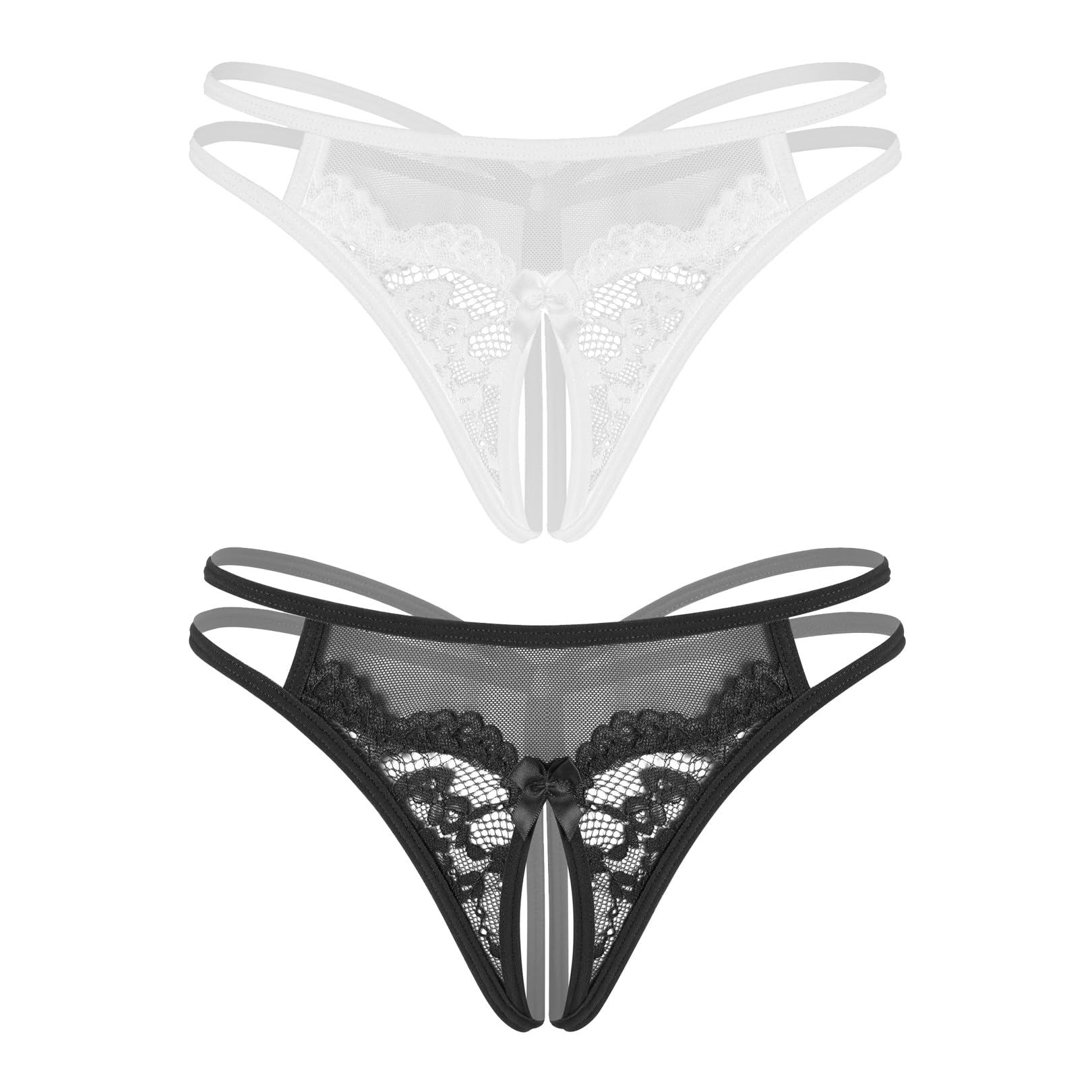Avidlove Women Lace Panties Floral Lace Briefs Mesh Hollow Out G-String Thongs T-back Underwear 1-4 Pack
