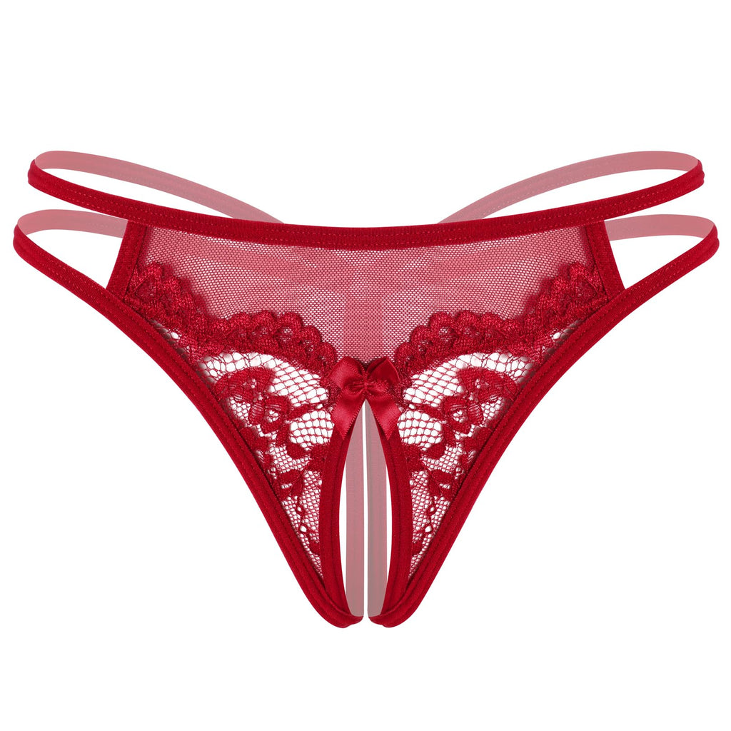 Avidlove Women Lace Panties Floral Lace Briefs Mesh Hollow Out G-String Thongs T-back Underwear 1-4 Pack