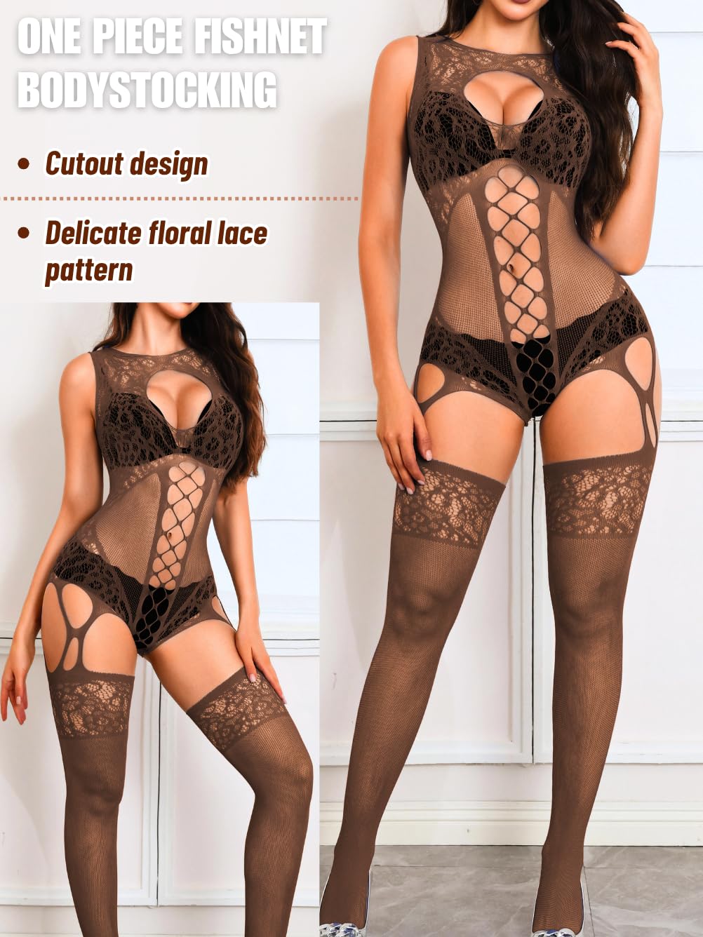 EHSUYAB Women Body Stockings Sexy, Exotic Dancer Fishnets Lingerie Glow Party, Fishnet Bodysuit Rave Outfits Club Plus Size