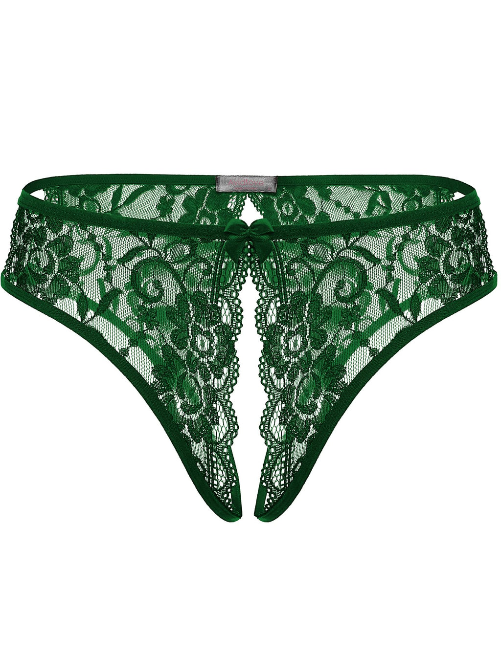 Avidlove Women Lace Panties Sexy Thong Underwear Floral Lace Briefs with Cute Bow Center