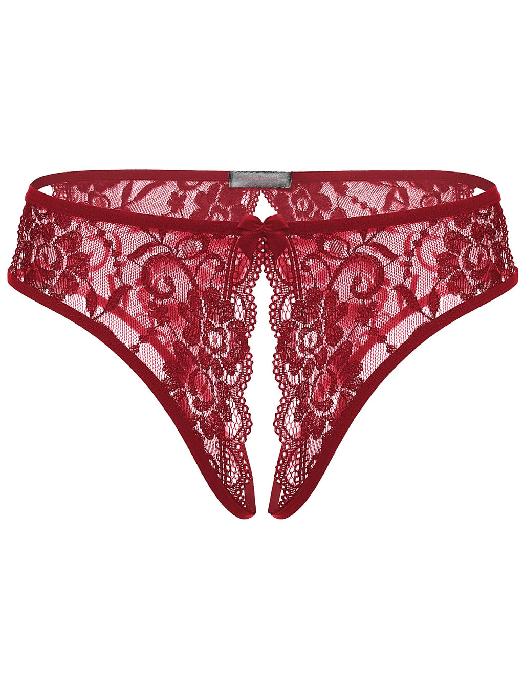 Avidlove Women Lace Panties Sexy Thong Underwear Floral Lace Briefs with Cute Bow Center